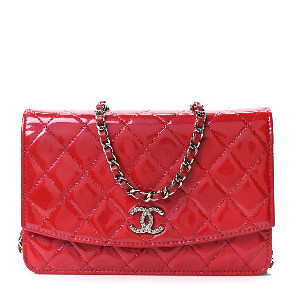 Chanel Patent Quilted Brilliant Wallet #253066C18B